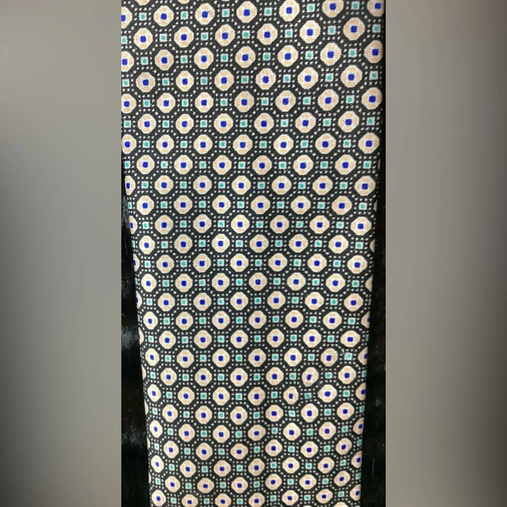 Sears Cream, Green & Brown Kids Clip On Tie